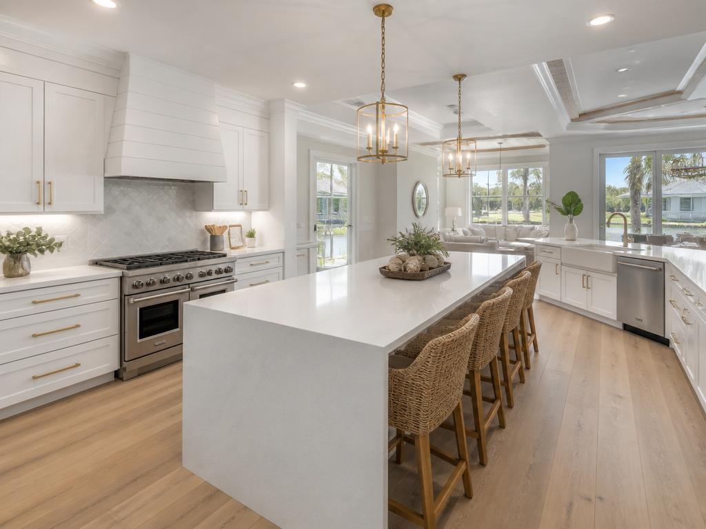 Modern Kitchen · White Shaker Cabinets